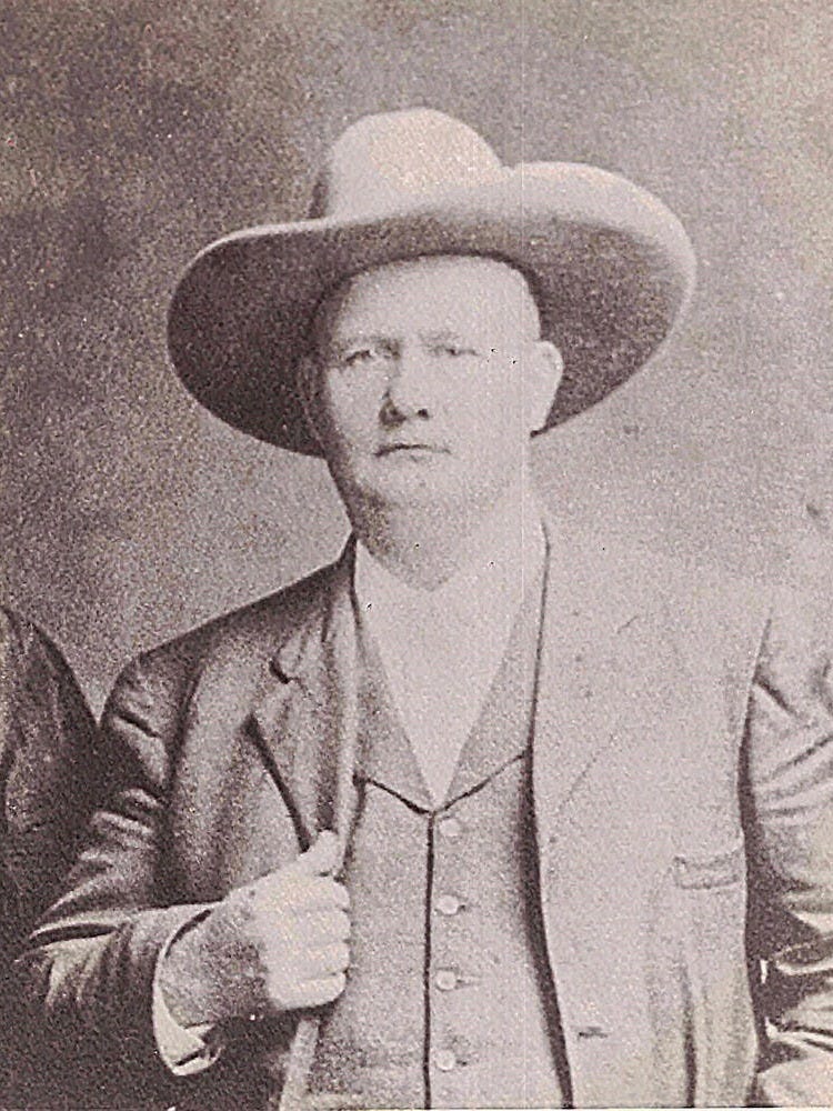 James Scarborough, Senior, had a well-deserved reputation as a “shootist” because of his exploits as a Texas Ranger & Sheriff.