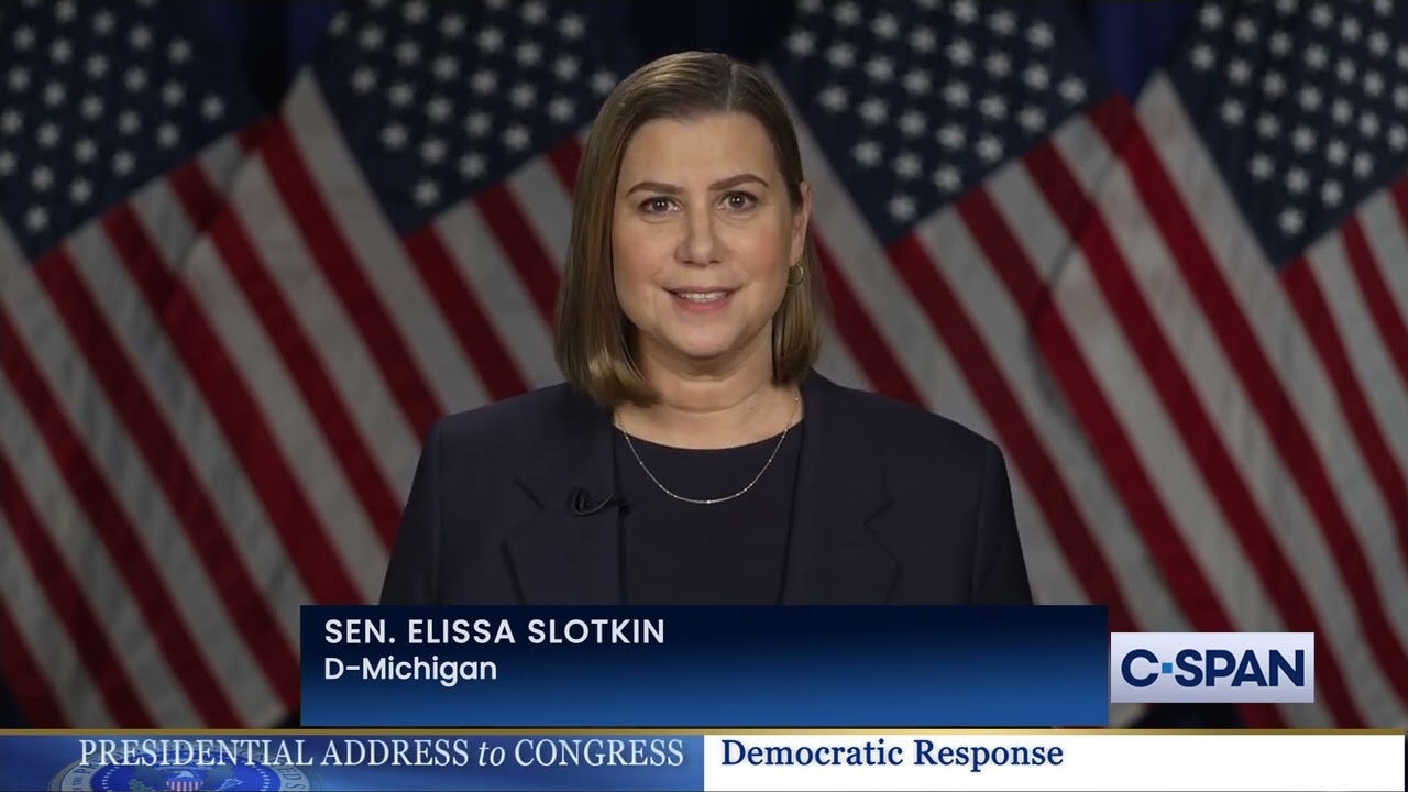 Complete Democratic Response from Michigan Senator Elissa Slotkin