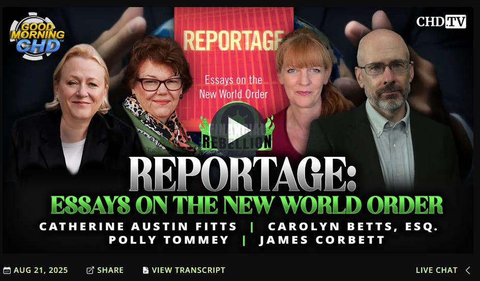 Financial Rebellion — Reportage: Essays on the New World Order. 