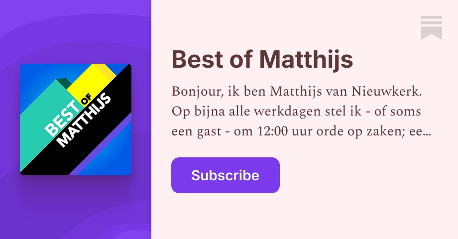 Best of Matthijs (Matthijs van Nieuwkerk)