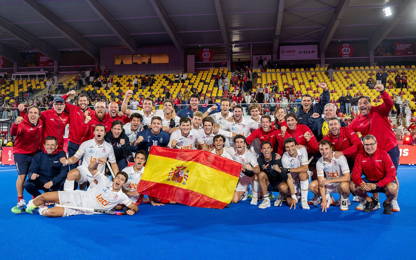 RedSticks después del empate frente a Bélgica. Foto: FIH RedSticks después del empate frente a Bélgica. Foto: FIH