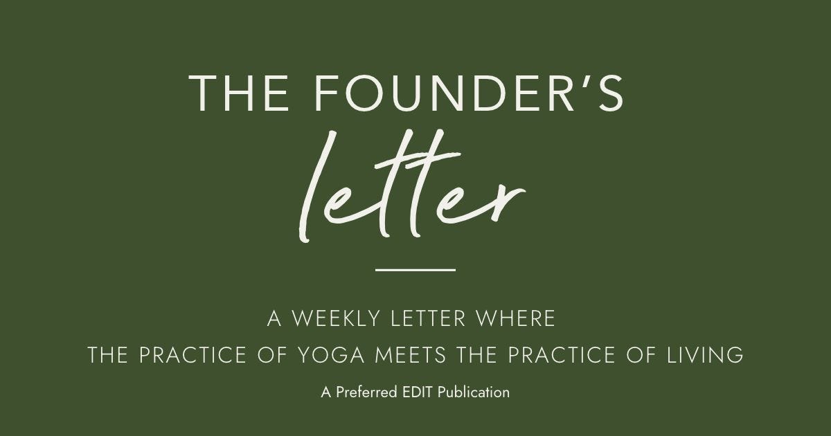 Welcome to The Founder’s Letter