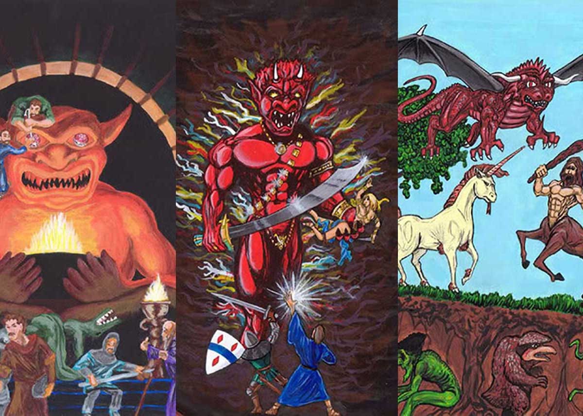 アート・デザイン・音楽 Art of the Advanced Dungeons & Dragons 1st Edition Advanced Dungeons and Dragons Cover Art without Text