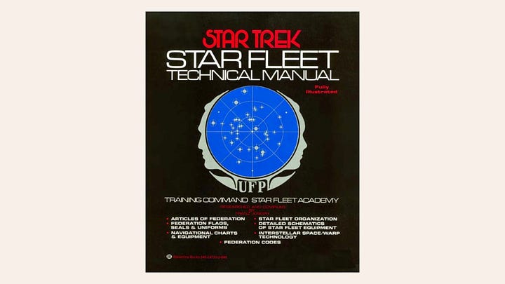 Images of technical drawing of a Star Trek communicator alongside a Motorola Star Tak phone.
