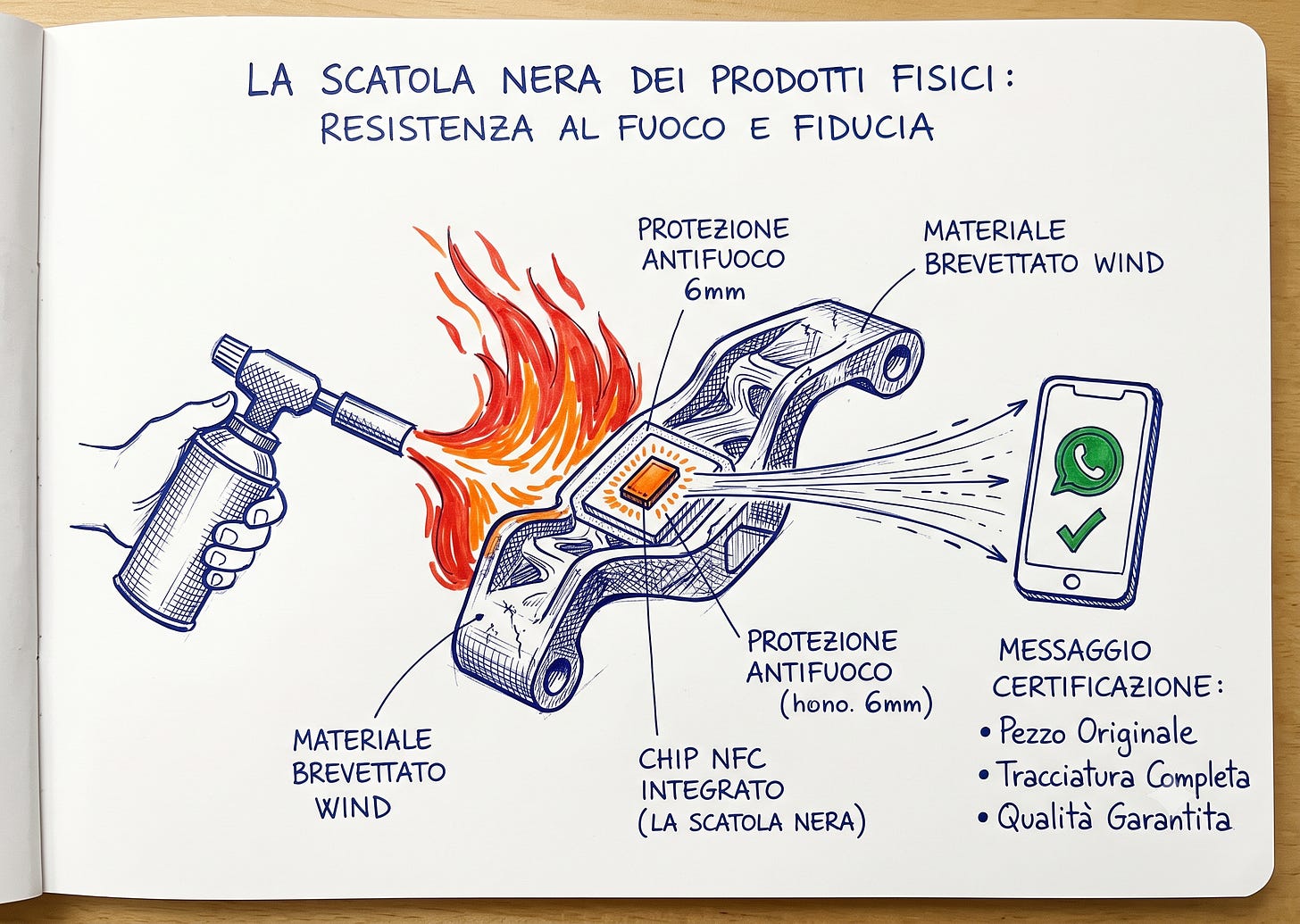 Esempio del test del fuoco su NFC Esempio del test del fuoco su NFC