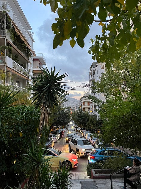 Acropolis from every balcony and tree-lined streets of Athens