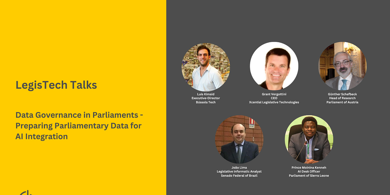 Data Governance in Parliaments - Preparing Parliamentary Data for AI Integration