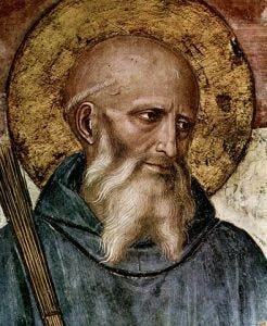 St. Benedict, by Fra Angelico (c. 1395-1455) Source: Wikimedia Commons, public domain.