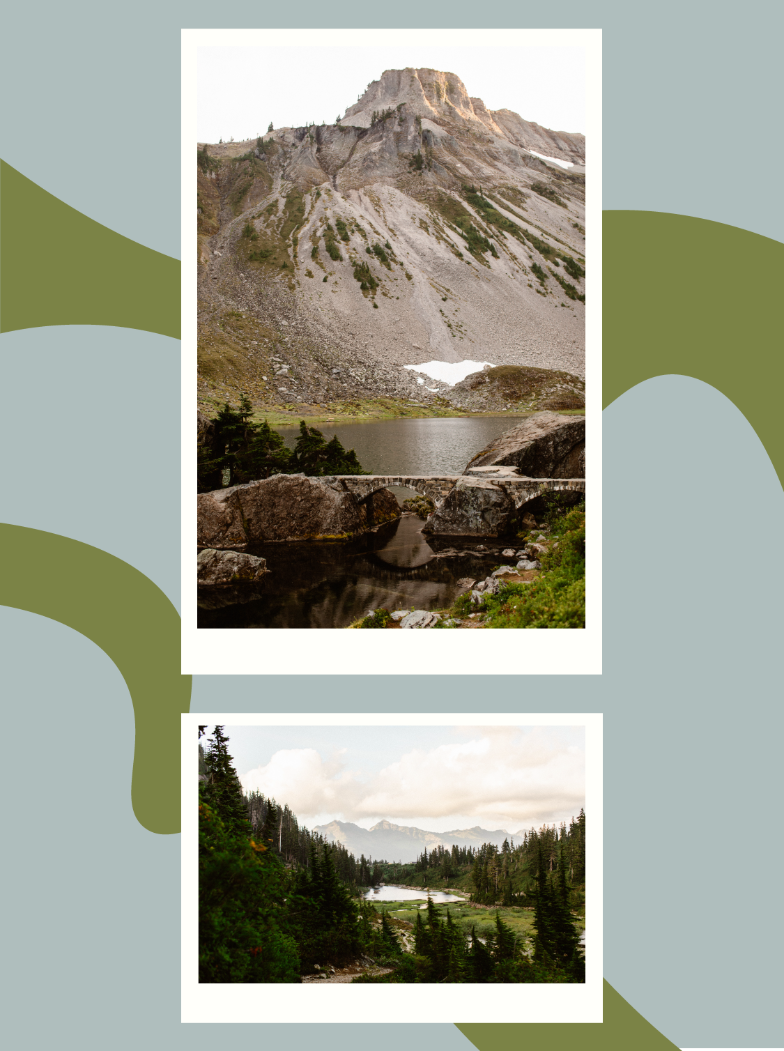 alpine lake views along the Chain Lakes Loop hike in Washington