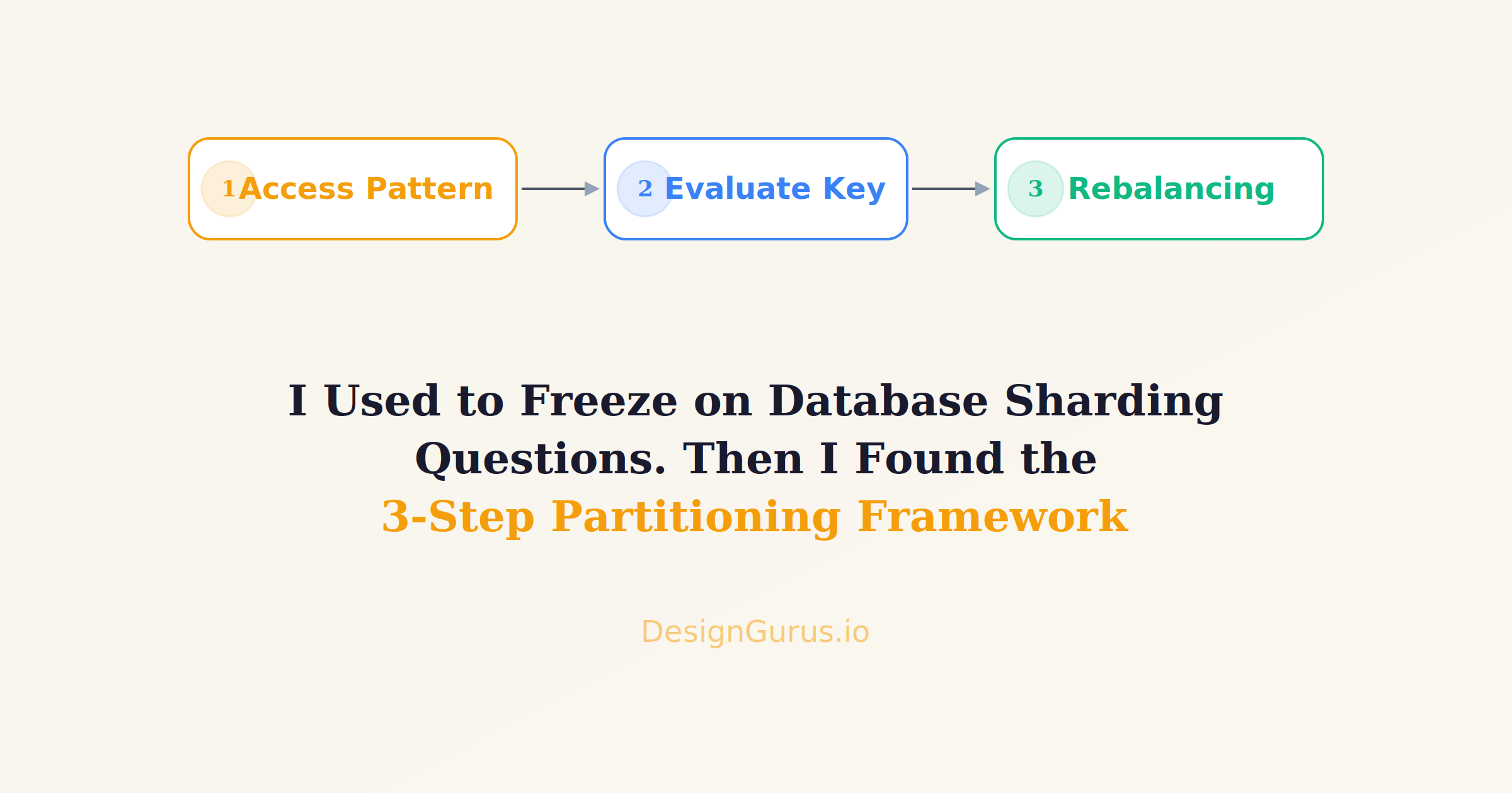 The 3-Step Framework for Database Sharding Questions in System Design ...