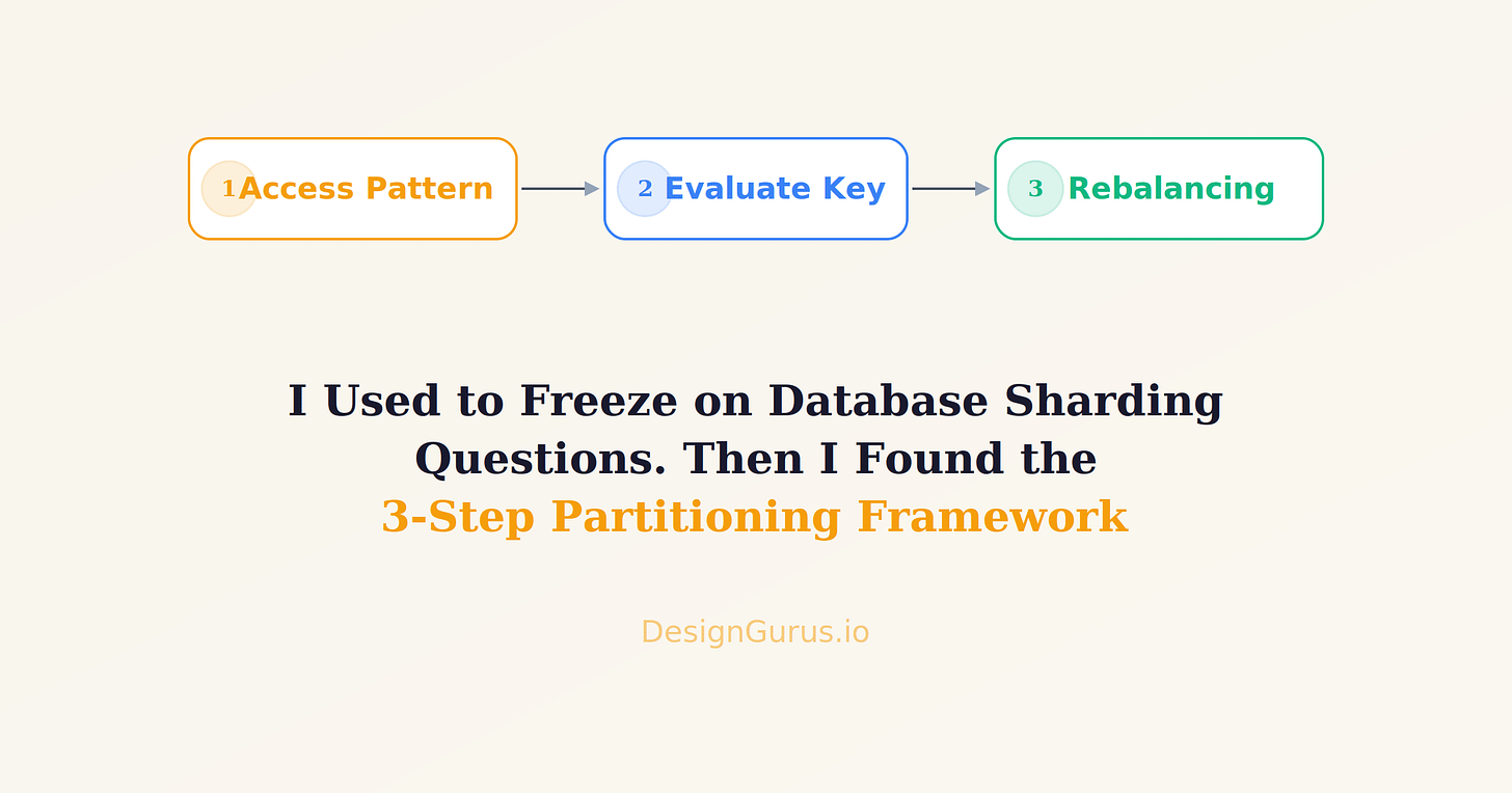 The 3-Step Framework for Database Sharding Questions in System Design ...