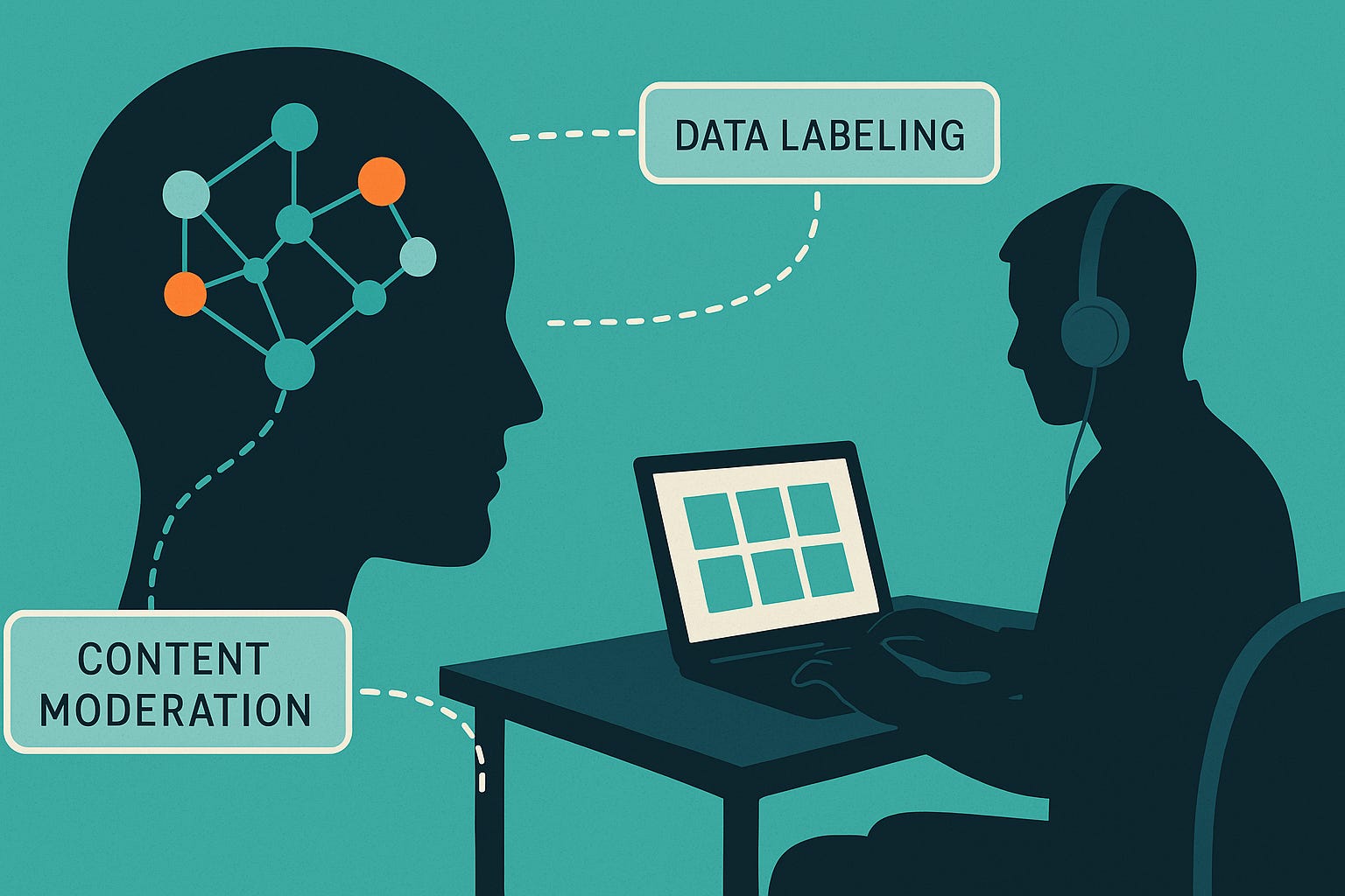 The Ethics of the Invisible Humans Behind AI