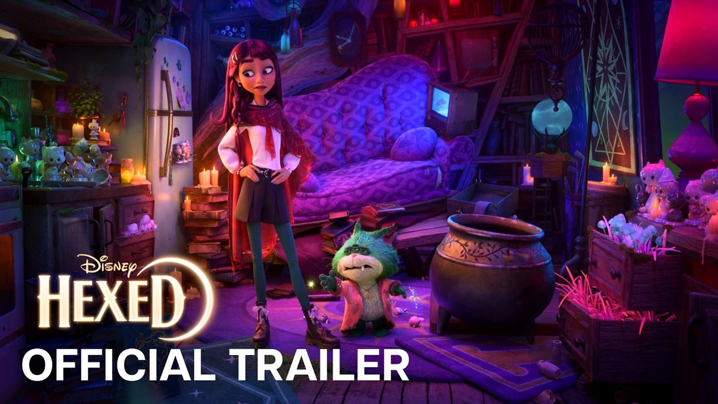 Billie in a frame from the official Hexed trailer. Image: Walt Disney Animation Studios Billie in a frame from the official Hexed trailer. Image: Walt Disney Animation Studios