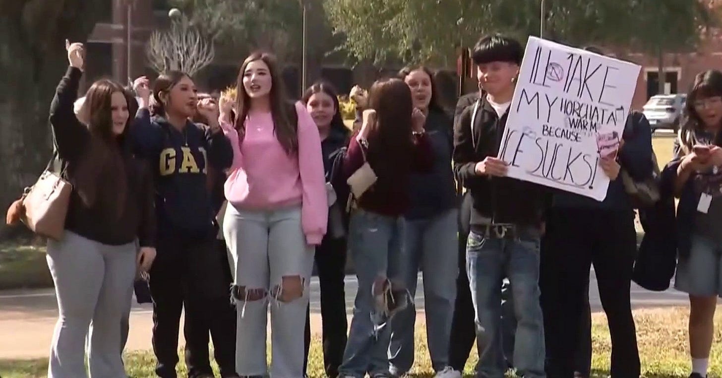 Houston-area school districts respond after student walkouts to protest ICE  involvement