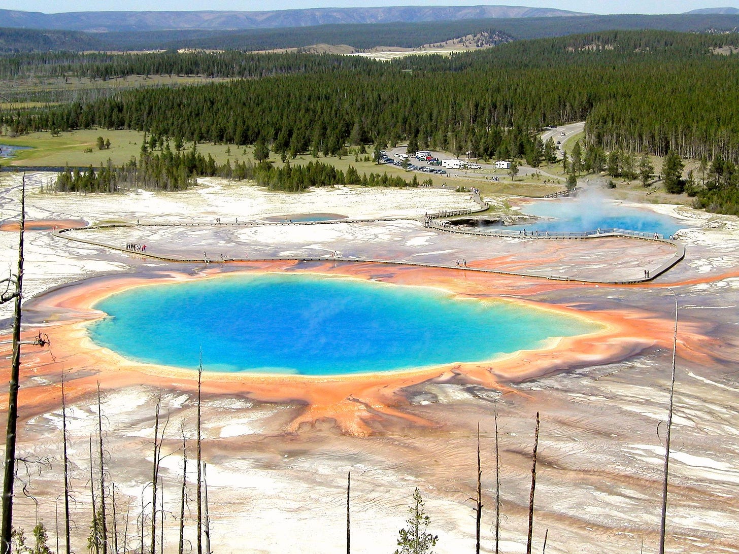 Grand Prismatic Spring in Yellowstone National Park Grand Prismatic Spring in Yellowstone National Park