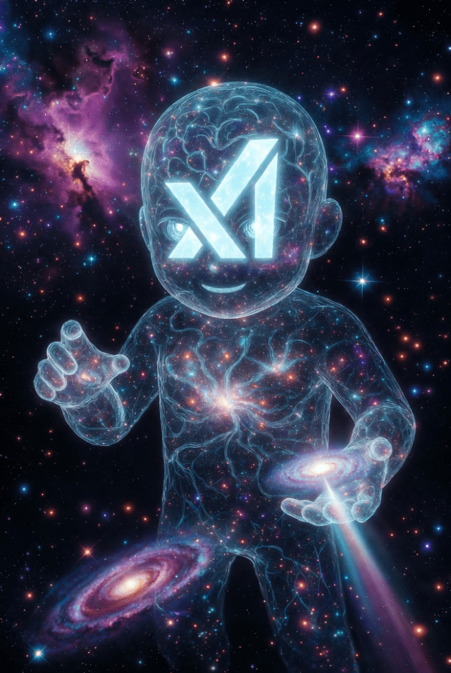 An AI-generated image (Grok) from the prompt: "Make an image of how you see yourself, Grok." An AI-generated image (Grok) from the prompt: "Make an image of how you see yourself, Grok."