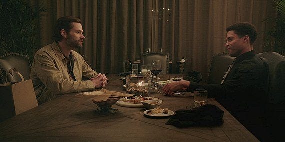 Jared Padalecki Walker having very intimate dinner with Serano 2.09. Jared Padalecki Walker having very intimate dinner with Serano 2.09.