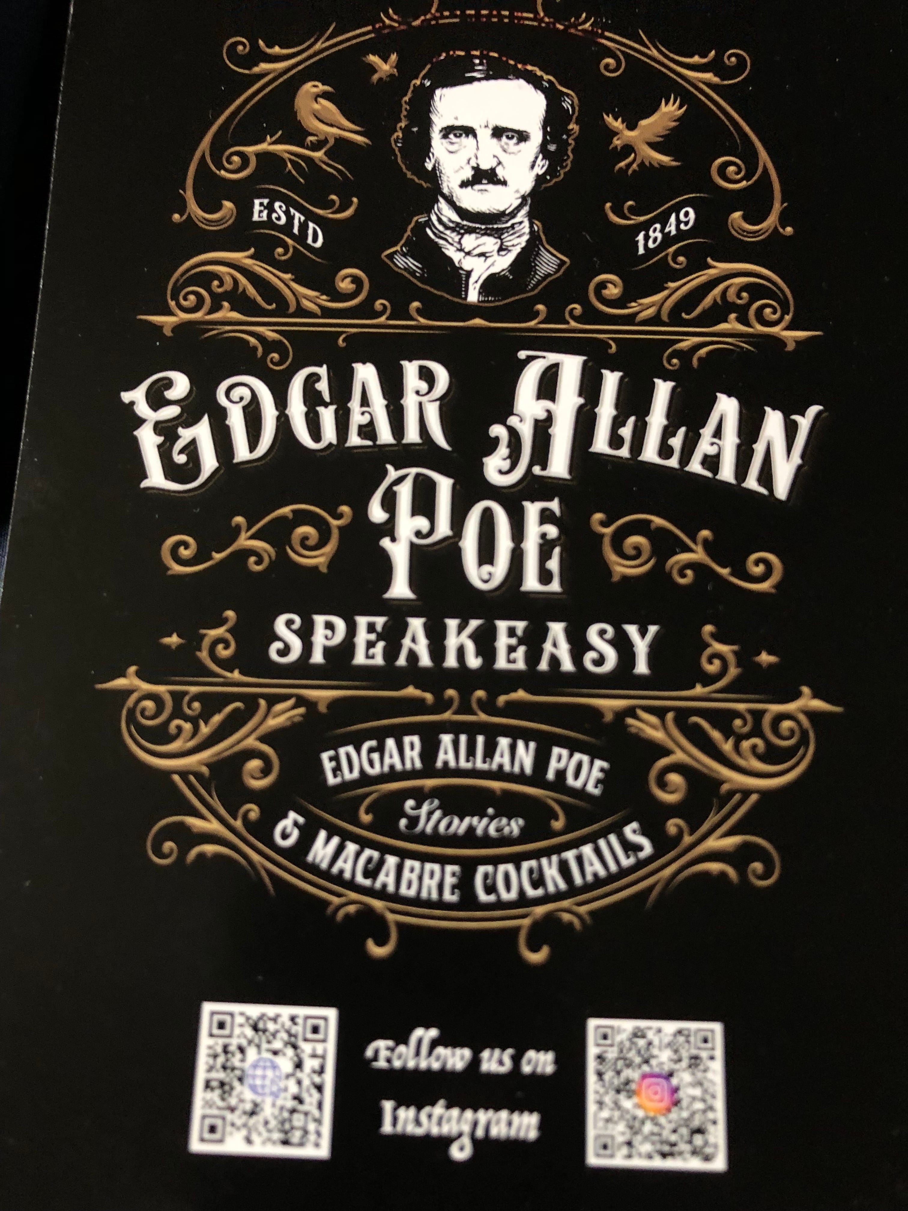 The Edgar Allan Poe Speakeasy - by Tom Kielty