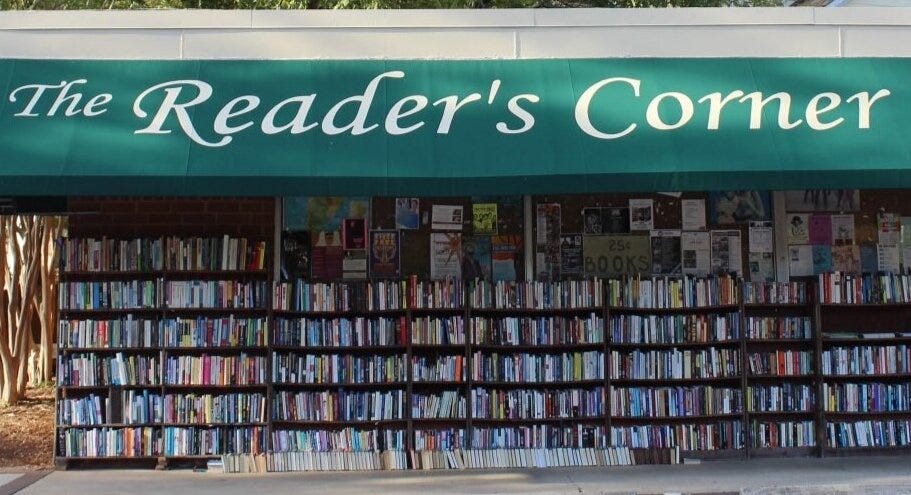 Bookstores of the Triangle Pt 4: Reader's Corner — Writing Classes in  Raleigh, Durham & Chapel Hill, North Carolina