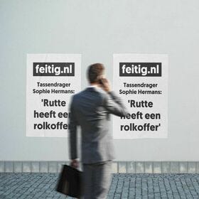Tassendrager Sophie Hermans: 'Rutte heeft een rolkoffer'