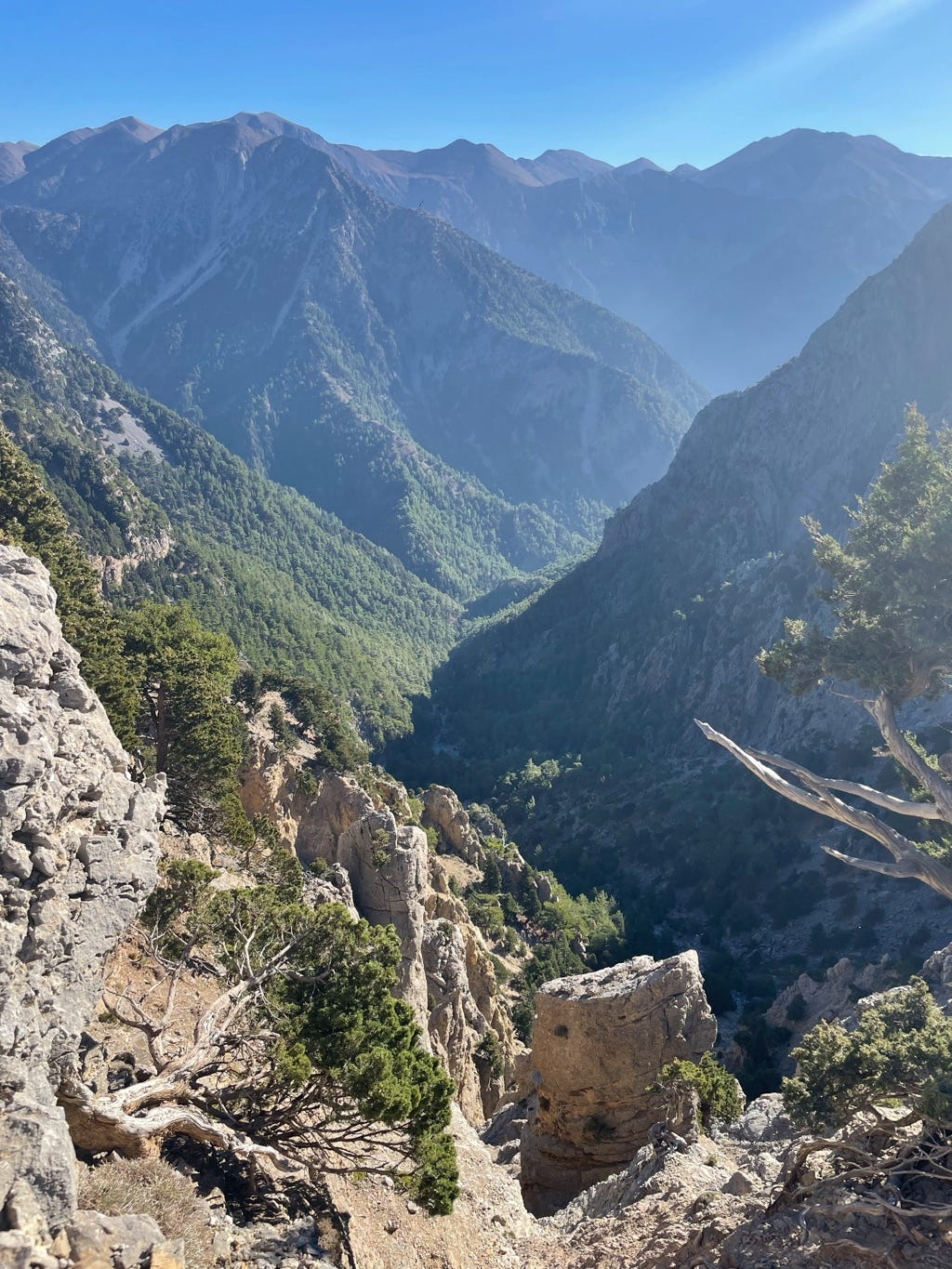 Up above Samaria Gorge