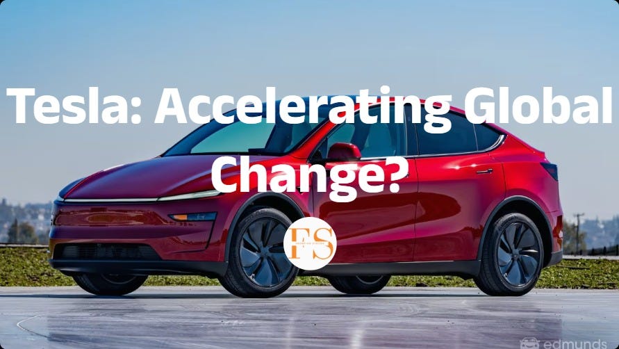 Technology Change Accelerating Tesla: Accelerating Global Change? - by Meng Li