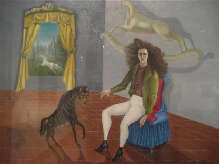Leonora Carrington, Self Portrait, Inn of the Dawn Horse, c. 1937 to 1938