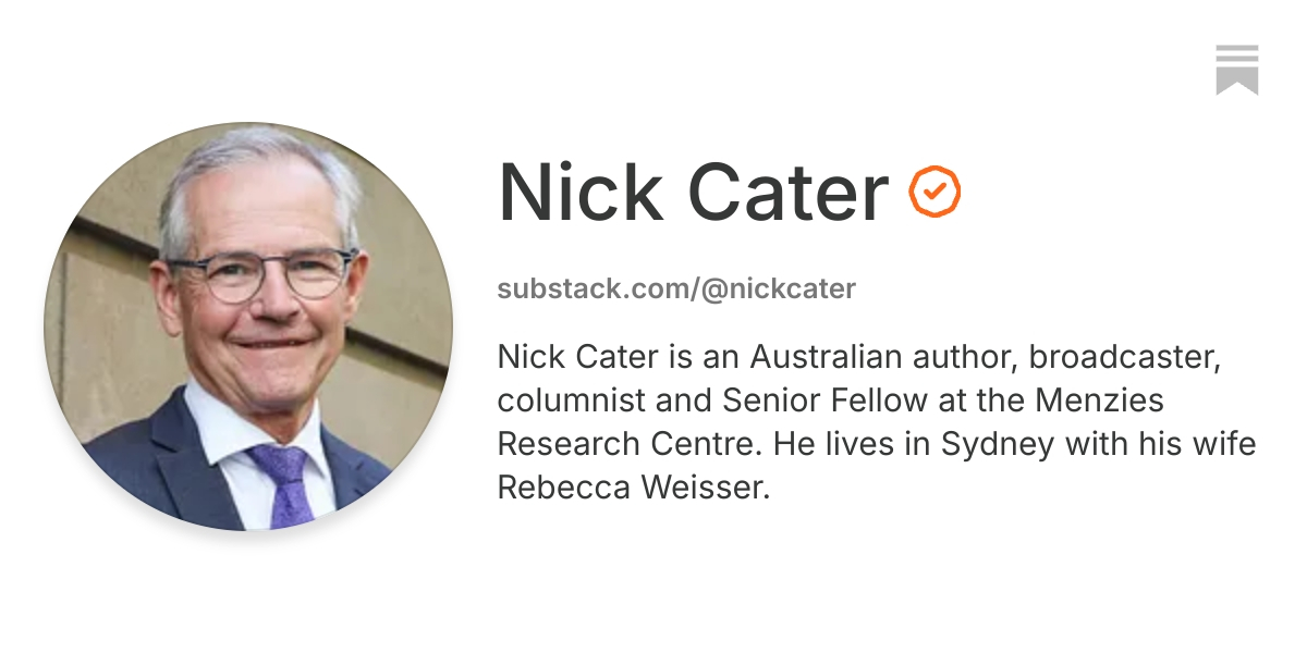 Nick Cater | Substack