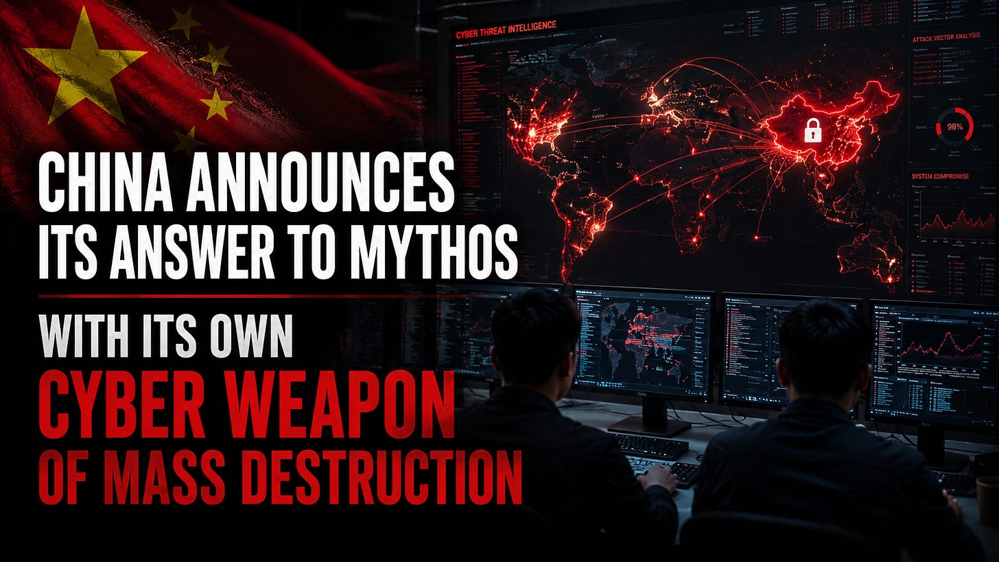 China Announces Its Answer to Mythos With Its Own Cyber Weapon of Mass Destruction