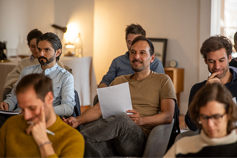 Imágenes de alumnos en la última sesión del curso en Instituto Tramontana