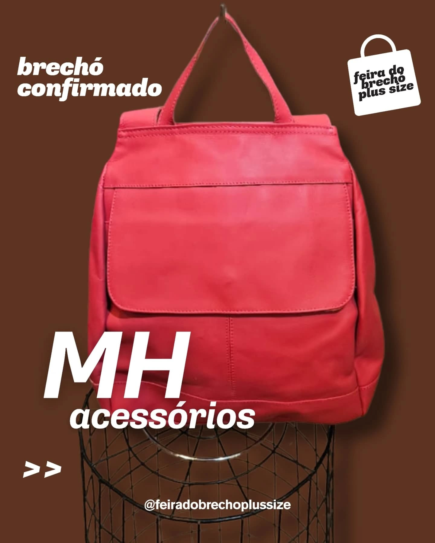 Pode ser uma imagem de texto que diz "brechó conf onfirmado feira feiraho da brecho size p ในร MH acessórios >> @feiradobrechoplussize"