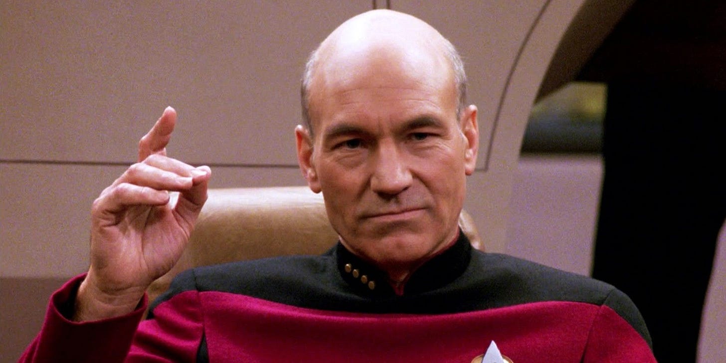 Picard Isn't The First Star Trek Captain To Say “Engage” Picard Isn't The First Star Trek Captain To Say “Engage”
