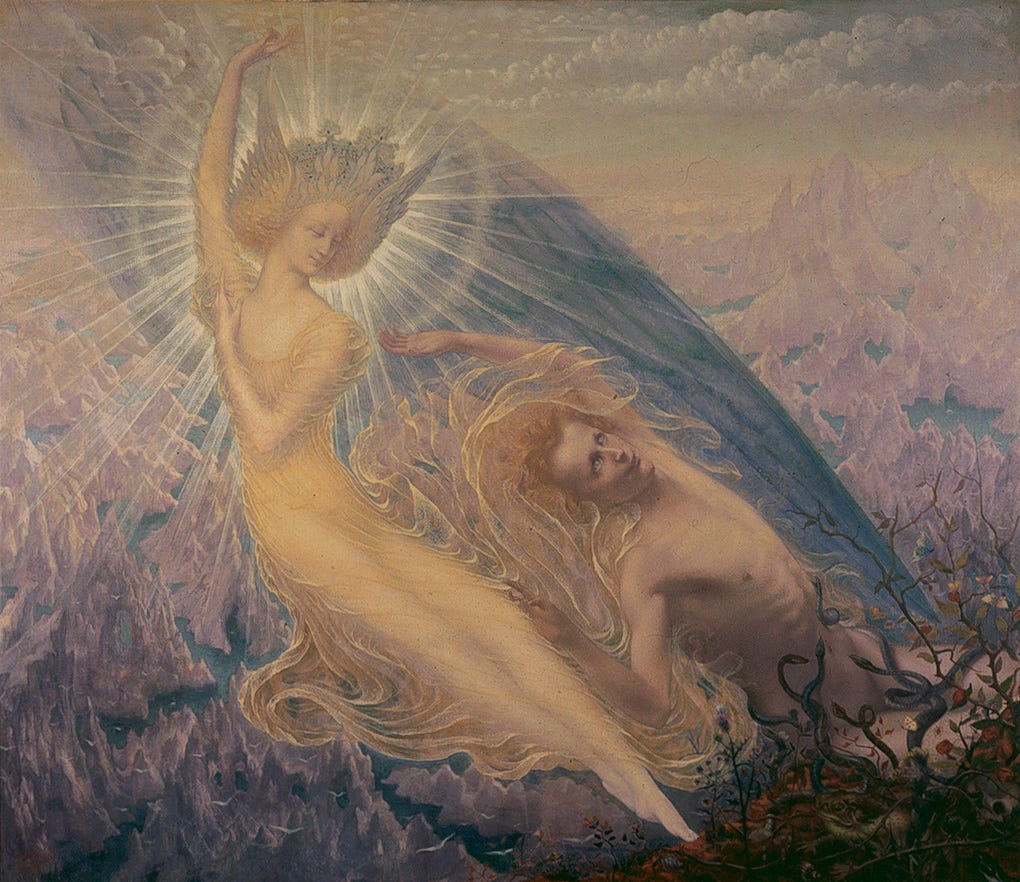 Painting: Jean Delville, The Angel of Splendour