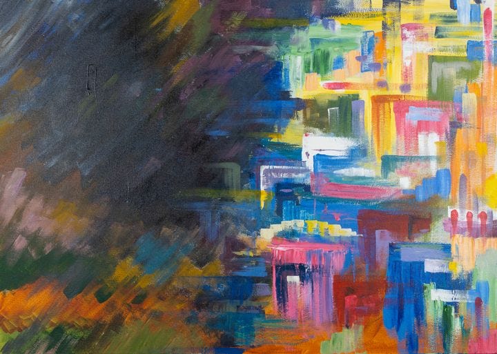 Chaos and Order - Scatts' Fine Art - Paintings & Prints, Abstract, Color -  ArtPal