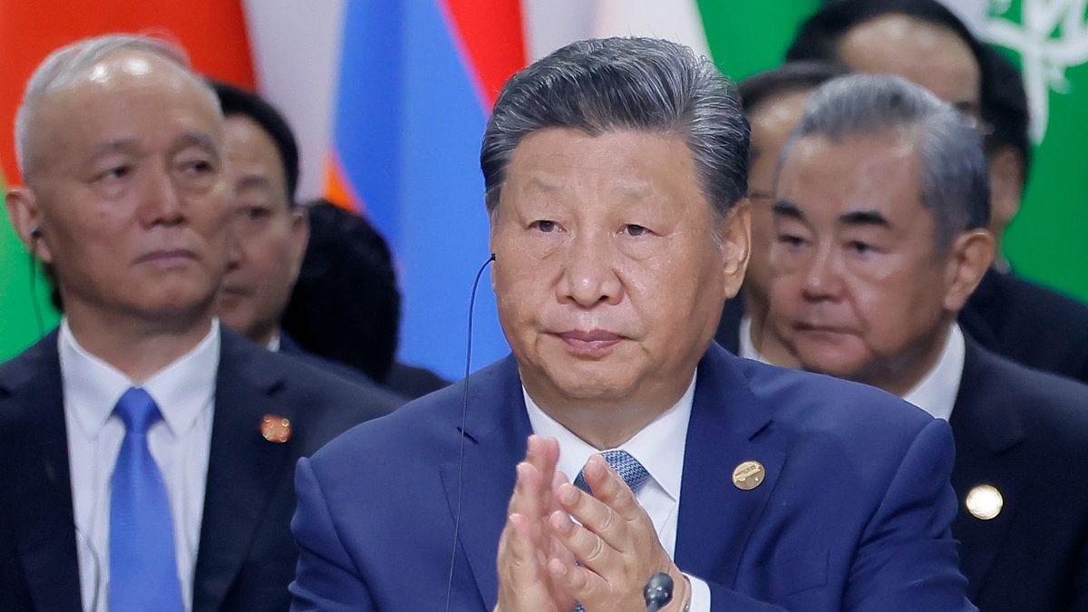 中共领导人习近平在8日出席金砖领导人线上峰会时指出，霸权主义、单边主义、保护主义甚嚣尘上，金砖国家要共同捍卫多边主义，维护多边贸易体制。（美联社）