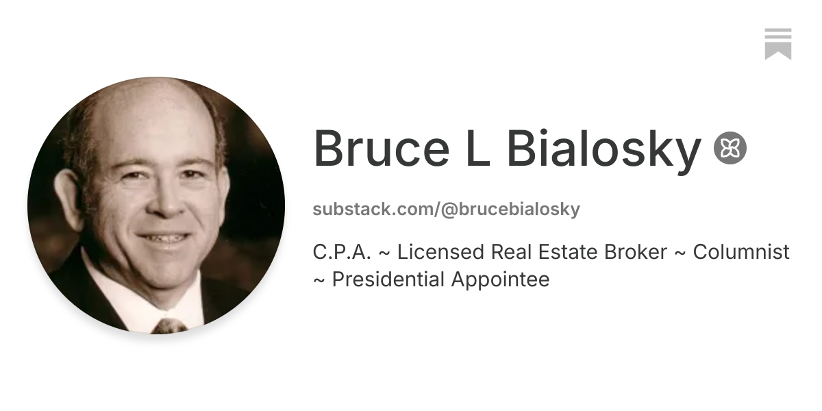 Bruce L Bialosky | Substack