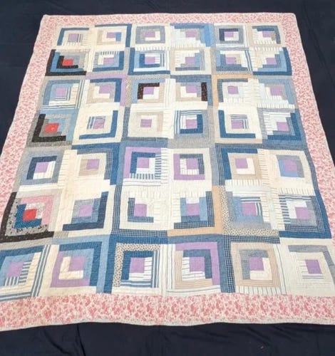 Vintage Beautiful Quilt Different Pieces Hand Woven size 76x65 inches - Picture 2 of 13 Vintage Beautiful Quilt Different Pieces Hand Woven size 76x65 inches - Picture 2 of 13