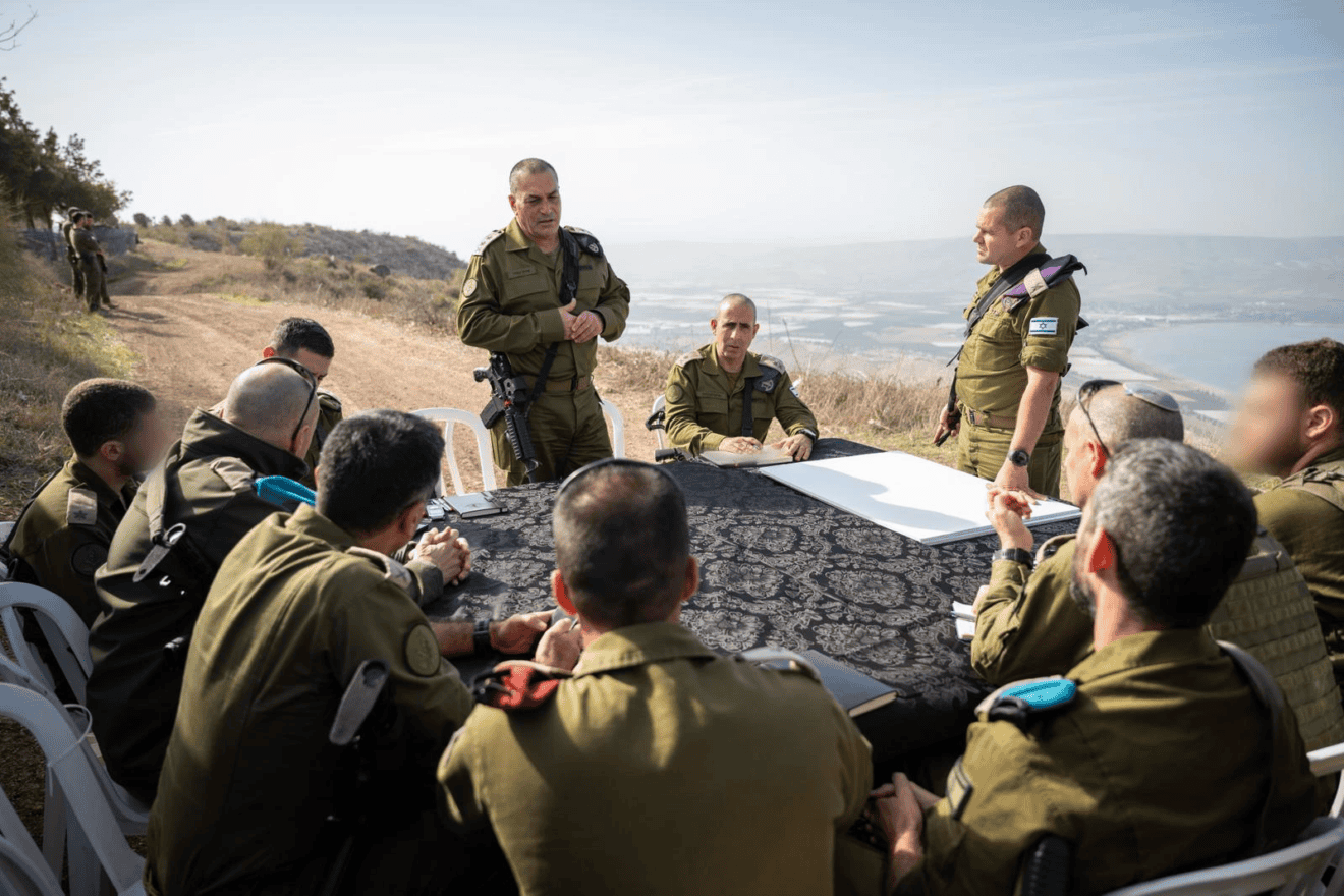 IDF Chief of Staff Lt. Gen. Eyal Zamir makes a surprise evaluation in the 210th Division as part of the General Staff exercise, "Magen Oz," on Dec. 1, 2025. Credit: IDF.