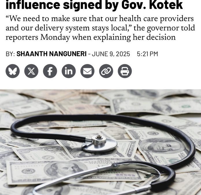 Private Equity, UnitedHealth Take a Huge Loss as Oregon Bans Corporate Control of Doctors