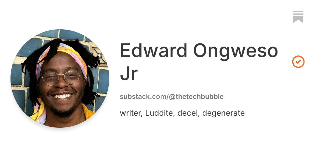 Edward Ongweso Jr | Substack