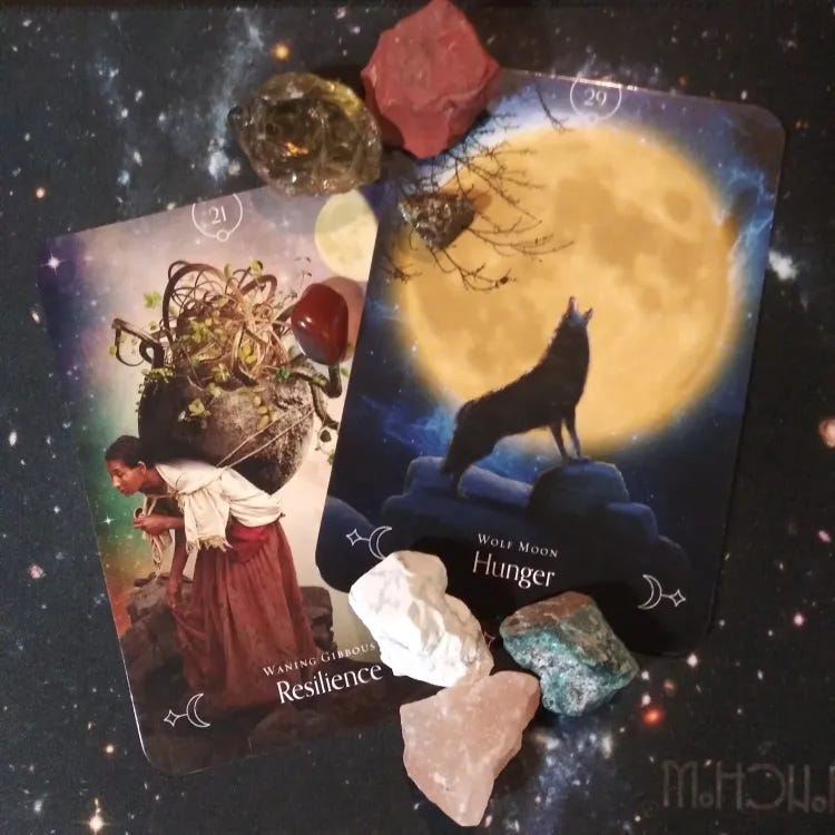 A Message from the Universe ~ Survivor No More, Queen of the Moon Oracle Cards A Message from the Universe ~ Survivor No More, Queen of the Moon Oracle Cards