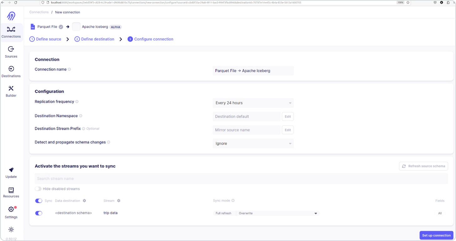Airbyte UI