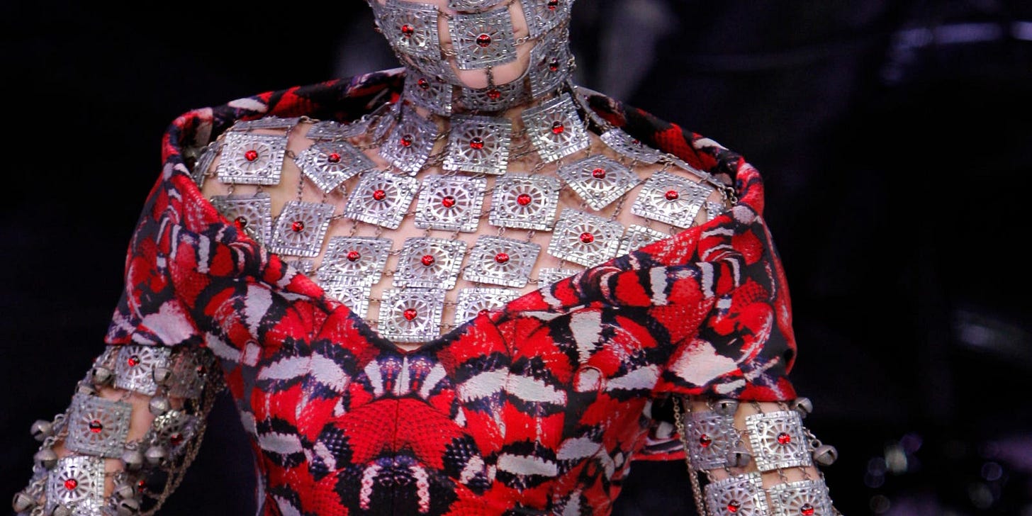 Designer Alexander McQueen ... I just don't get him
