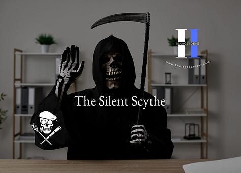 He enters by invitation.   He stalks you by the minute.   Moments turn to hours. Hours dissolve into nothing.   Another evening gone, labeled “relaxation” after the fact.