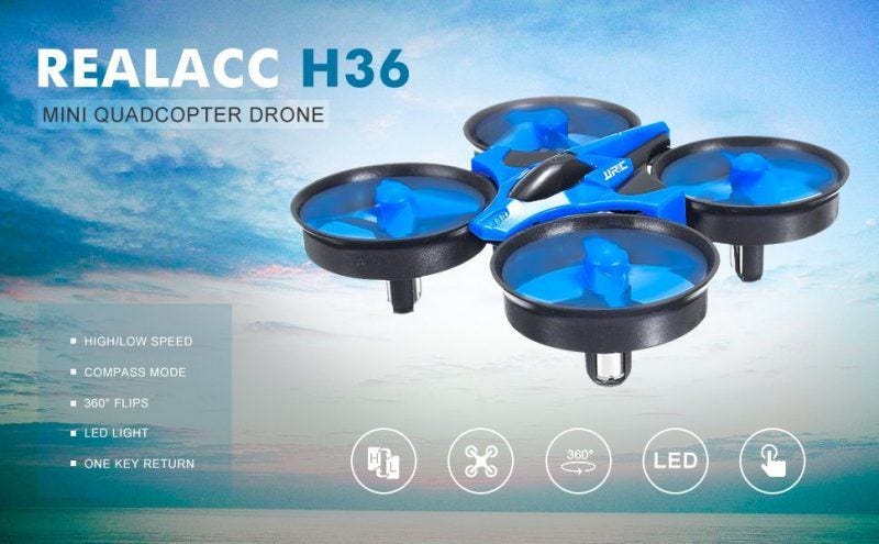 REALACC H36 Mini Quadcopter Drone 2.4G 4CH hot holiday tech kid toys 2017
