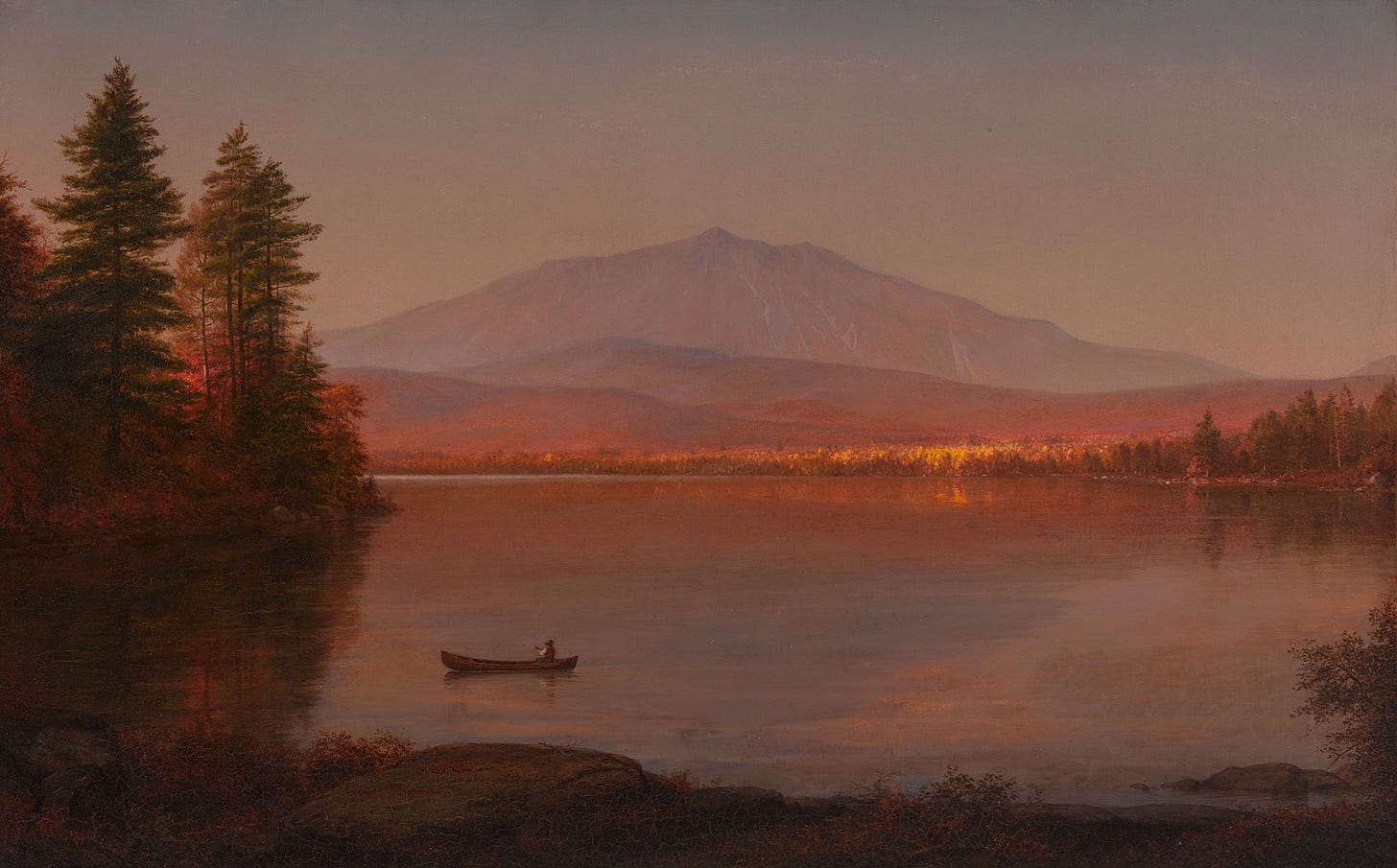"Mount Kathadin from Millinocket Camp," Frederic Edwin Church — Portland Museum of Art