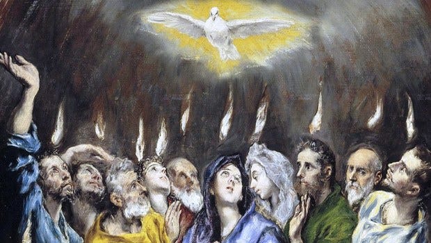 The Holy Spirit, as depicted in the Bible and Christian Art
