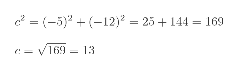 Distance between two points