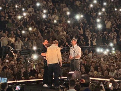 Various photographs from the Mumford and Sons concert