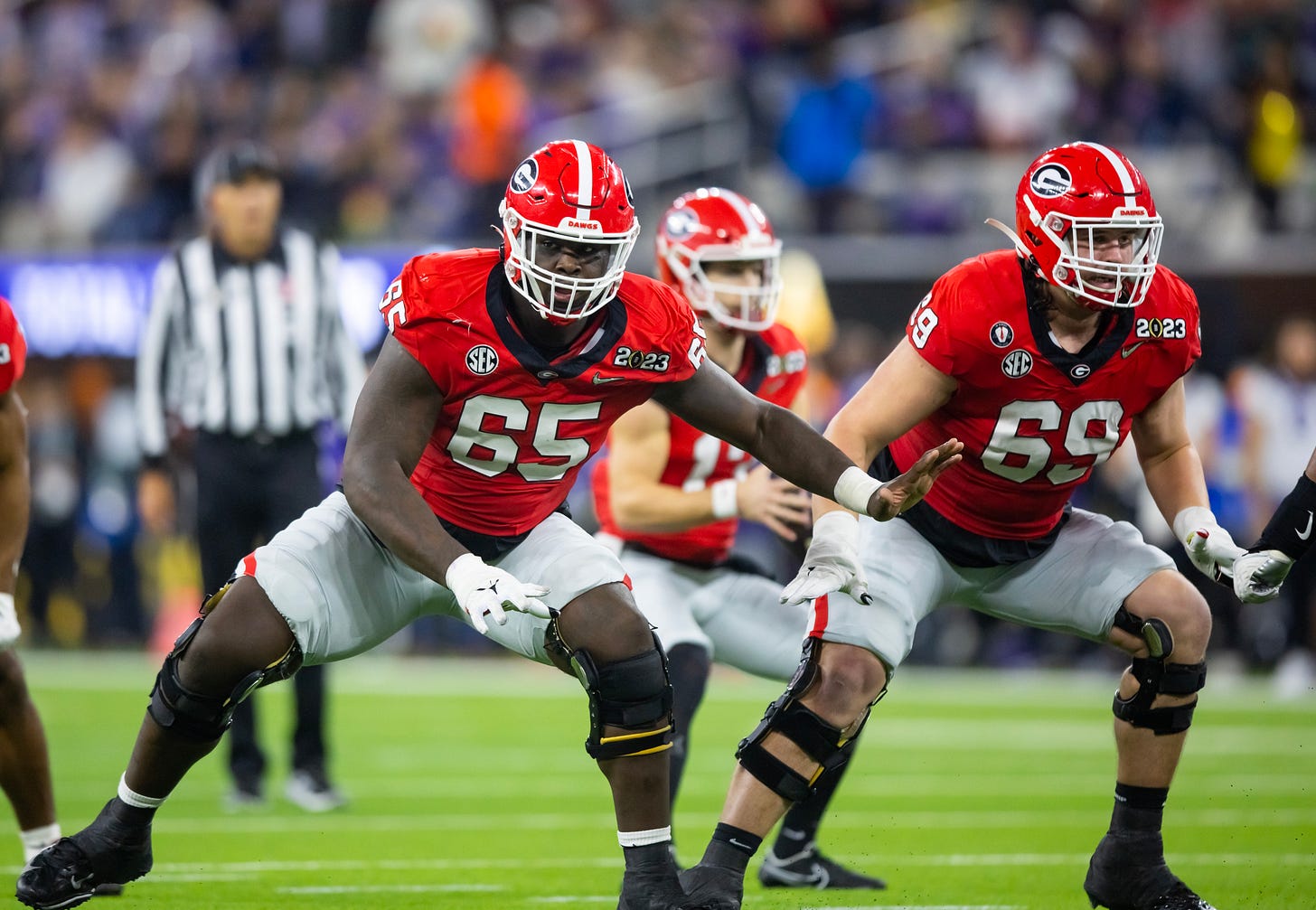 Georgia offensive tackle Amarius Mims